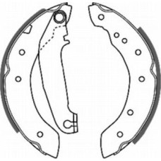 ABE C0V002ABE - Bremsbackensatz pentru FSO POLONEZ III Saloon (1992–2002)