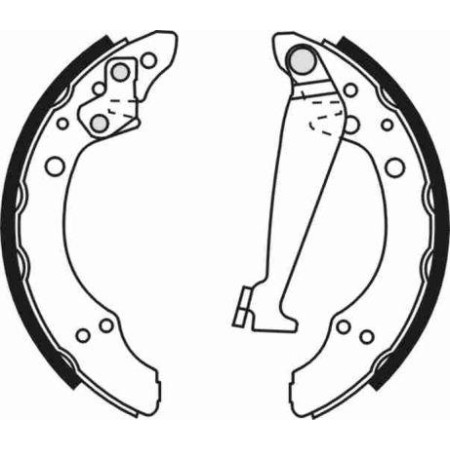 ABE C0W009ABE - Brake Shoe Set pentru VW POLO Variant (1997–2001)