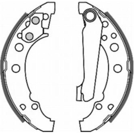 ABE C0W001ABE - Brake Shoe Set pentru VW POLO V Saloon (2009–prezent)
