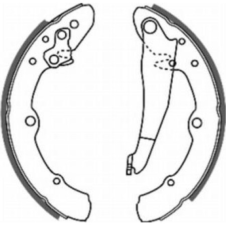 ABE C0W014ABE - Brake Shoe Set pentru AUDI 100 C3 Saloon (1982–1991)