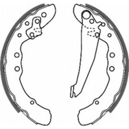 ABE C0W010ABE - Brake Shoe Set pentru VW PASSAT B5 (1996–2001)