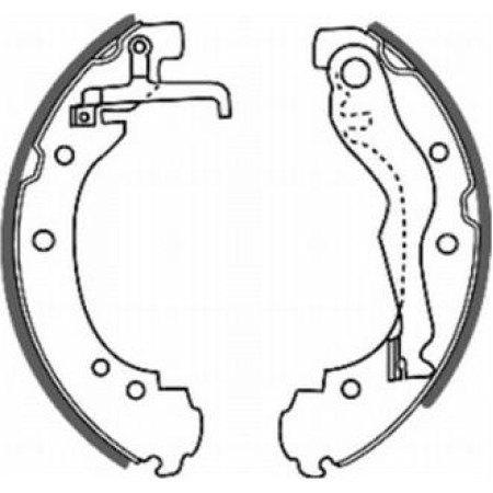 ABE C0W011ABE - Brake Shoe Set pentru VW TRANSPORTER T4 Van (1990–2003)