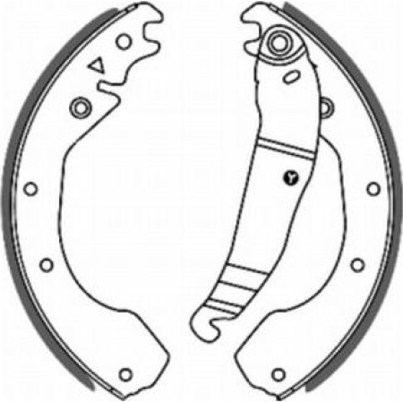 ABE C0X004ABE - Brake Shoe Set pentru VAUXHALL CAVALIER CC (1975–1981)