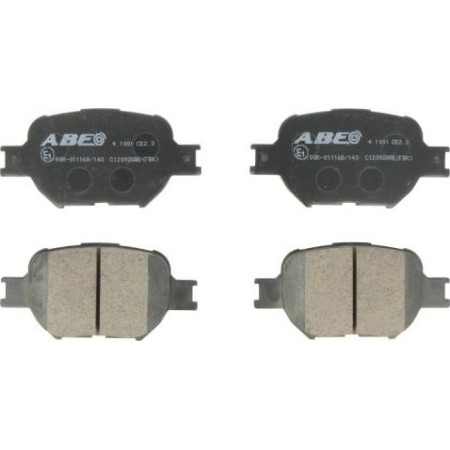 ABE C12092ABE - Brake Pad Set, disc brake pentru TOYOTA RAUM MPV (2003–prezent)
