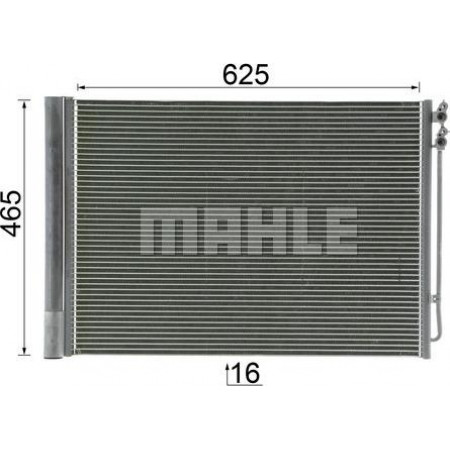 Condensador, aire acondicionado BMW 7 - V (F01, F02, F03, F04), Berlina, 02.2008 - 12.2015 MAHLE AC 567 000P