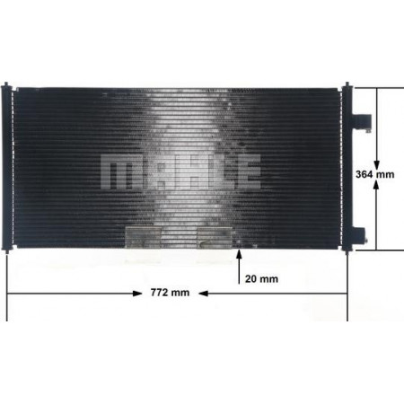 Condensador, ar condicionado FORD TOURNEO CONNECT (TOURNEO CONNECT/PJ2 ​​​​/ PJ), Furgão, 06.2002 - 12.2013 MAHLE AC 689 000S