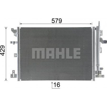 Condensador, ar condicionado VOLVO XC90 I (275), Crossover, 06.2002 - 01.2015 MAHLE AC 635 000S