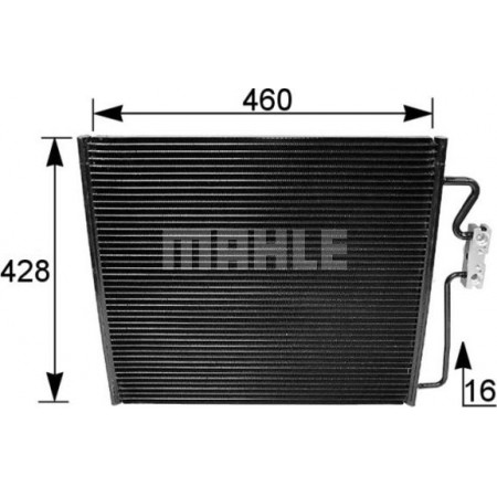 Condenseur de climatisation BMW 7 - III (E38), Berline, 03.1994 - 11.2001 MAHLE AC 154 001S