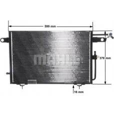 Condensador, ar condicionado AUDI A6 (4A2, C4), Sedan, 06.1994 - 10.1997 MAHLE AC 155 000S