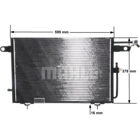 Condensador, aire acondicionado AUDI 100 IV (4A2, C4), Touring, 12.1990 - 07.1994 MAHLE AC 155 000S