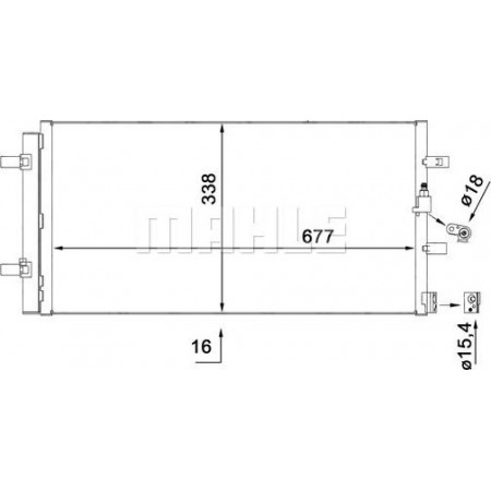 Condensatore. aria condizionata Condensatore climatizzatore con essiccatore AUDI A6 ALLROAD C7 A6 C7 A7 1.8-4.0 10.10-09.18 AUDI A7 (4GA, 4GF), Sportback, 07.2010 - 05.2018 MAHLE AC 102 000S