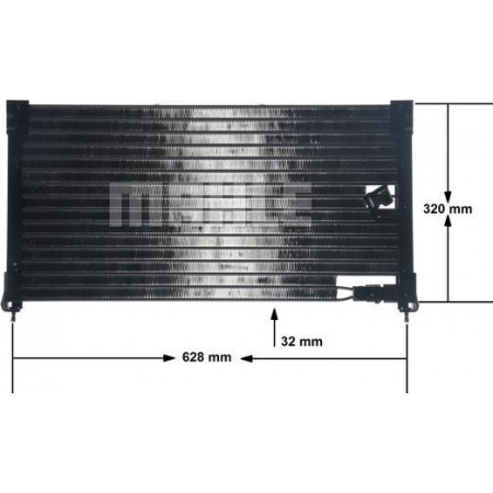 Condensador, aire acondicionado HONDA ACCORD V Aerodeck (CE), Touring, 04.1993 - 02.1998 MAHLE AC 178 000S