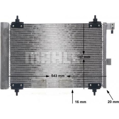 Condensador, ar condicionado PEUGEOT 406 Carrinha (8E/F), Touring, 10.1996 - 10.2004 MAHLE AC 350 000S