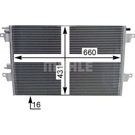 Condensor. airconditioning airco condensor RENAULT ESPACE IV 1.9D-3.5 11.02- RENAULT ESPACE IV (JK0/1_), Dubita, 11.2002 - MAHLE AC 365 000S