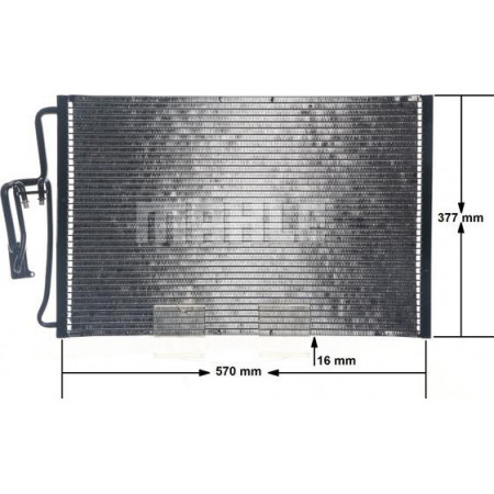 Condenseur de climatisation OPEL TIGRA TwinTop (X04), Cabriolet, 06.2004 - 12.2010 MAHLE AC 335 000S