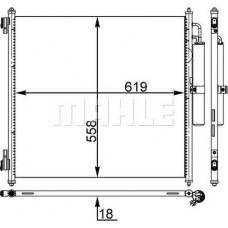Kondensator. Klimaanlage Klimakondensator mit Trockner LAND ROVER DEFENDER DISCOVERY V RANGE ROVER IV RANGE ROVER SPORT II 2.0- LAND ROVER RANGE ROVER IV (L405), Crossover, 08.2012 - MAHLE AC 37 000S