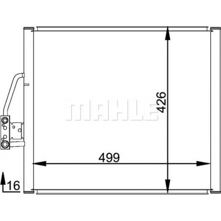 Condensador, aire acondicionado BMW 5 - IV (E39), Berlina, 09.1995 - 07.2003 MAHLE AC 201 000P