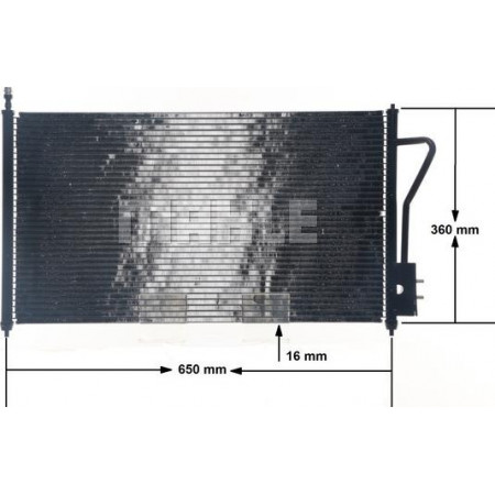 Condensador, ar condicionado FORD FOCUS (DAW, DBW), Hatchback, 09.1998 - 11.2009 MAHLE AC 218 000S