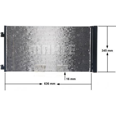 Condenseur. Condenseur de climatisation avec sécheur MINI F55 F57 R56 R57 R58 R59 CLUBMAN R55 CLUBVAN R55 1.4-2.0D 09.06- MINI Cooper III (F57), Cabriolet, 11.2014 - MAHLE AC 751 000S