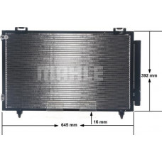 Condenseur de climatisation TOYOTA COROLLA IX (_E12_), Berline, 08.2000 - 03.2008 MAHLE AC 789 000S