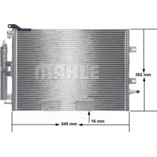 Condenseur de climatisation RENAULT CLIO II (BB_, CB_), Berline, 03.1998 - MAHLE AC 720 000S