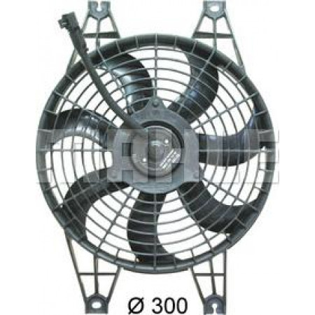Air conditioning fan Radiator fan with housing KIA CARENS II 2.0D 07.02- KIA CARENS II (FJ), Dubita, 07.2002 - MAHLE ACF 21 000P