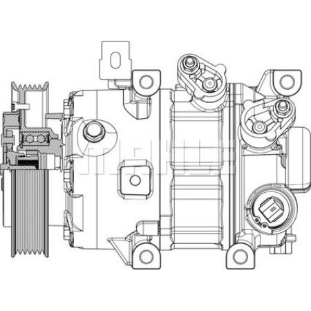 Compressor. air conditioning Air-conditioning compressor HYUNDAI TUCSON TUCSON-SUV KIA SPORTAGE IV 1.6 06.15- KIA SPORTAGE (QL, QLE), Crossover, 09.2015 - MAHLE ACP 635 000P