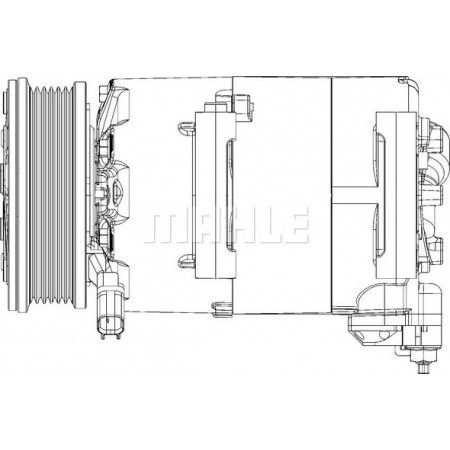Compressor. airconditioning Airco compressor VOLVO S60 II S80 II V40 V60 I ​​V70 III FORD C-MAX II FOCUS III GALAXY II FORD GRAND C-MAX (DXA), Van, 12.2010 - MAHLE ACP 310 000P