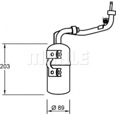 Trockner, Klimaanlage FORD C-MAX II (DXA/CB7, DXA/CEU), Van, 04.2010 - MAHLE AD 277 000S