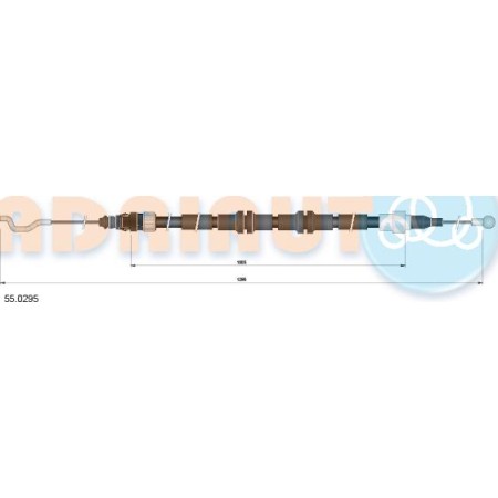 Adriauto 55.0295 - Cable, parking brake