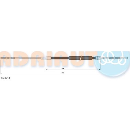 Adriauto 55.0214 - Cable, parking brake