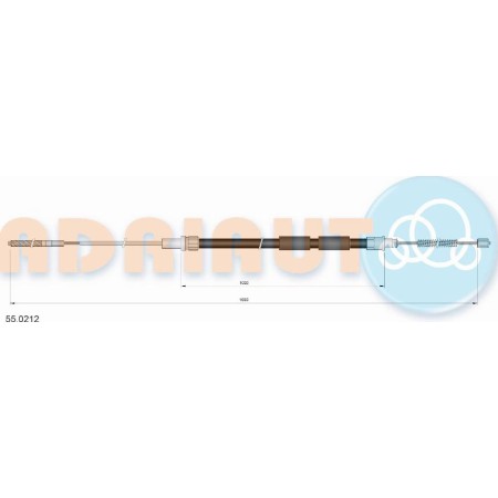 Adriauto 55.0212 - Cable, parking brake