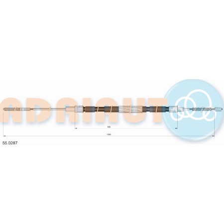Adriauto 55.0287 - Cable, parking brake