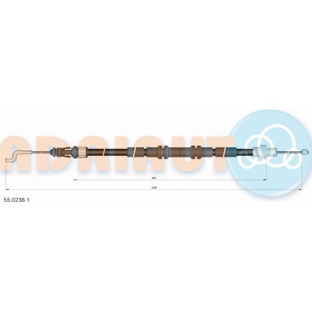 Adriauto 55.0236.1 - Cable, parking brake
