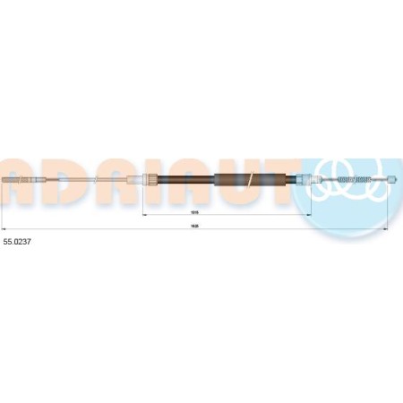 Adriauto 55.0237 - Cable, parking brake