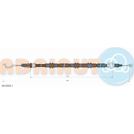 Adriauto 55.0225.1 - Cable, parking brake