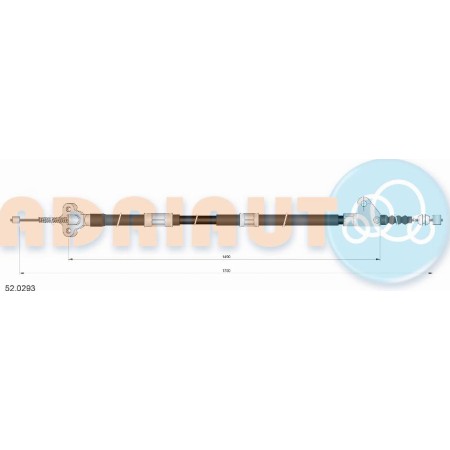 Adriauto 52.0293 - Cable, parking brake
