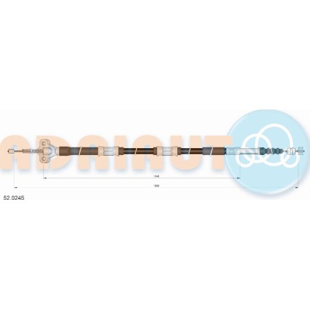 Adriauto 52.0245 - Cable, parking brake