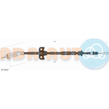 Adriauto 57.0247 - Cable, parking brake