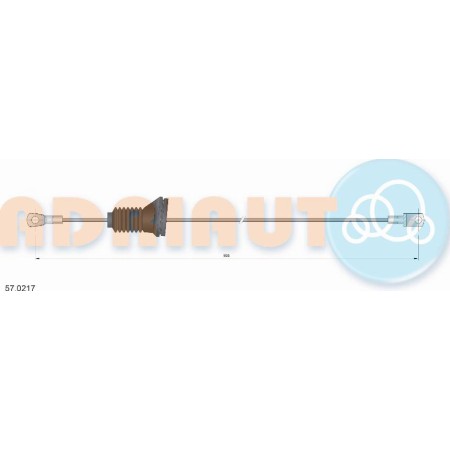 Adriauto 57.0217 - Cable, parking brake