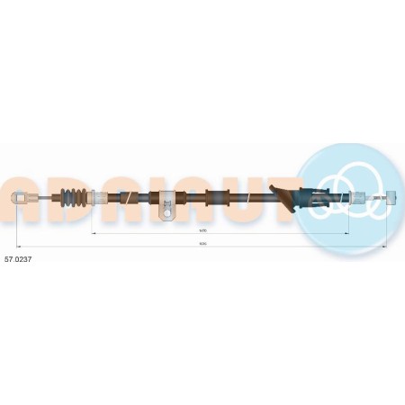 Adriauto 57.0237 - Cable, parking brake