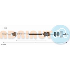 Adriauto 07.0163 - Clutch Cable pentru CITROËN BERLINGO / BERLINGO FIRST MPV (1996–2011)