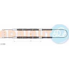 Adriauto 07.0285 - Cable, parking brake pentru CITROËN JUMPER I Platform/Chassis (1994–2002)