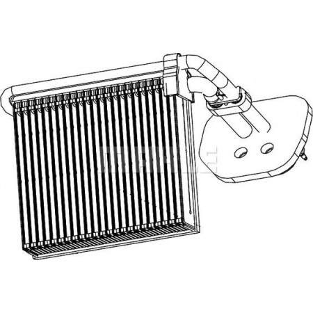 Air conditioner evaporator FORD GALAXY II (WA6), Van, 05.2006 - 06.2015 MAHLE AE 99 000P