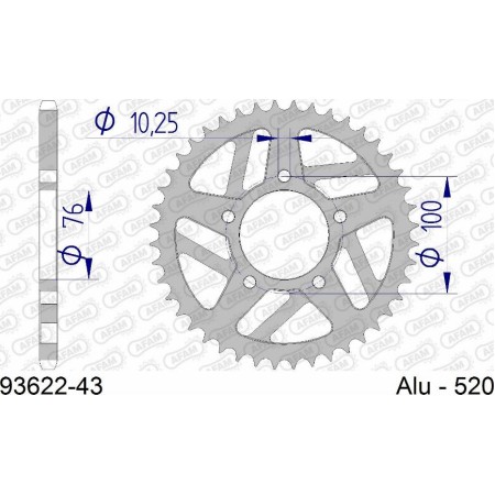 AFAM 93622-43 - Chain Sprocket