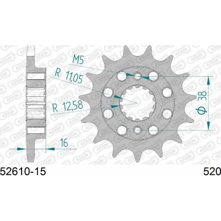 AFAM 52610-15 - Chain Sprocket
