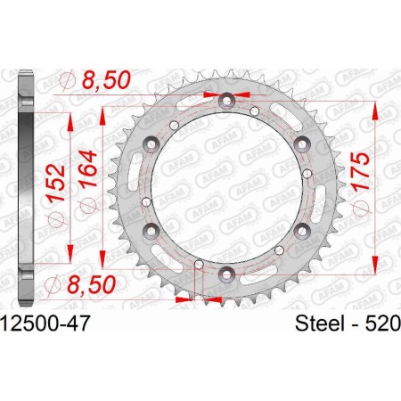 AFAM 12500-47 - Chain Sprocket