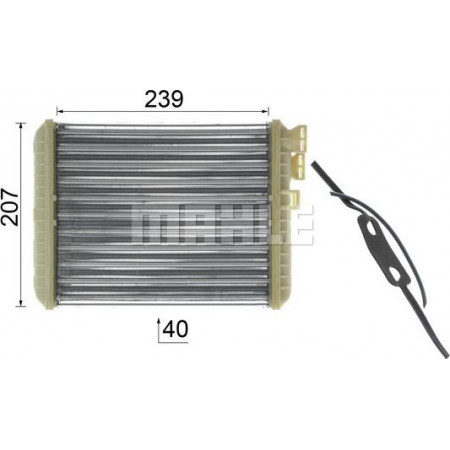 Wärmetauscher. Innenraumheizung Heizung VOLVO S60 I S80 I V70 II XC70 I XC90 I 2.0-4.4 05.98-12.14 VOLVO XC70 CROSS COUNTRY (295), Tourismus, 10.1997 - 10.2007 MAHLE AH 90 000P
