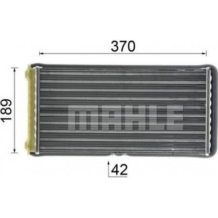 Warmtewisselaar. cabineverwarming Kachel 370x189x42mm DAF 65 CF 75 CF 85 CF 95 XF CF 85 XF 95 MX265-XF355M 01.97-05. DAF 85 CF (AD85), 02.1998 - 12.2000 MAHLE AH 117 000P