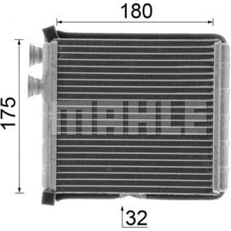 Wärmetauscher. Innenraumheizung Heizung LAND ROVER DISCOVERY SPORT RANGE ROVER EVOQUE 1.5H-2.2D 09.14- MAHLE AH 298 000P